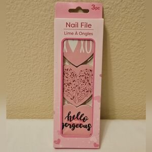 Heart Shaped Nail Files - 3 Pack NEW